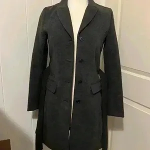 Vintage H&M Trench Coat Gray Size 6 Excellent Used Condition thumbnail 7