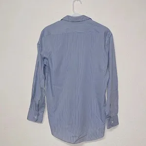 Vintage Western cowgirl blouse medium‎ long sleeve pin stripe Americana top thumbnail 2
