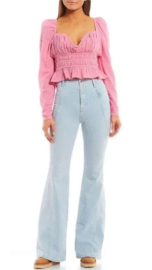 Barbiecore Pink Chloe Cotton Blouse thumbnail 7