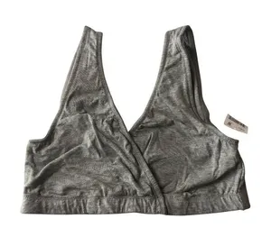 Motherhood Maternity Wrap Front Nursing Sleep Bra Heather Gray M thumbnail 1
