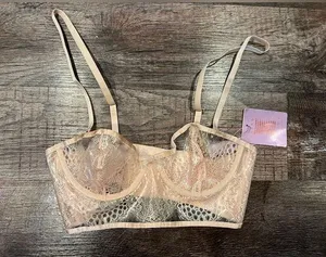 NWT Savage x Fenty Lace and Vinyl Bra thumbnail 1