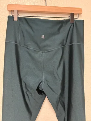 ATHLETA Elation Sheen Tight High-Waist Forest Green Active Leggings thumbnail 7