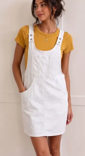 NWT AMERICAN EAGLE Skirtall Overalls Dress thumbnail 1