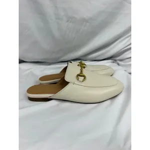 Quince $150 Women's Italian Leather Horsebit Loafer Mule in Bone Sz 7 thumbnail 6