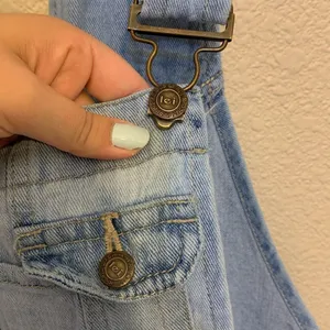 Lei denim short overalls sz S y2k 90s light wash casual western cowgirlcore long thumbnail 5