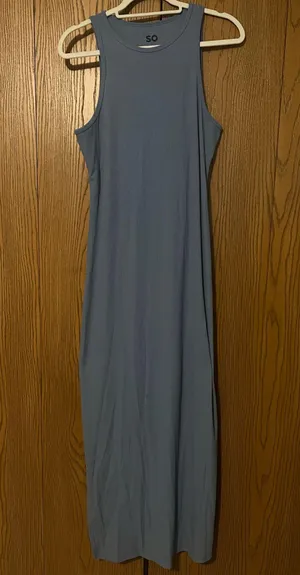 Tank Maxi Long Dress Gray Size L thumbnail 1