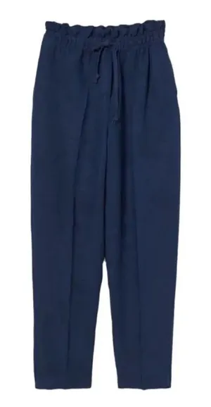 H&M Blue Linen Blend Pants(Size Small) thumbnail 1