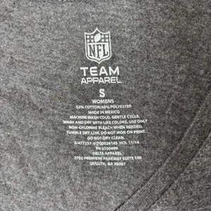 NEW Seattle Seahawks T Shirt‎ Womens S Gray NFL Team Apparel 12th Fan V Neck thumbnail 4