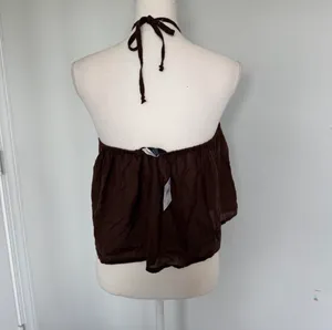 American Eagle Outfitters Brown Halter Top thumbnail 2