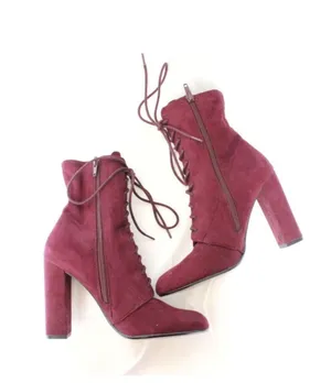 Steve Madden | Elley Lace Up Block Heel Boots thumbnail 1