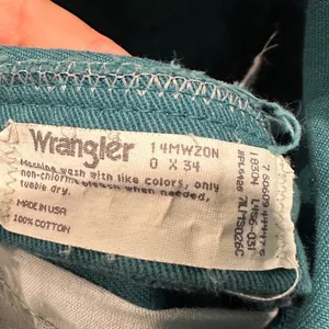 Wrangler Vintage Women's Teal High Rise Jeans USA Made Straight Leg 90s‎ Cowgirl thumbnail 4