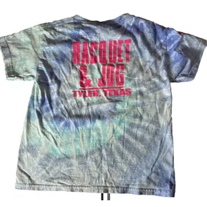Raquet & Jog Tyler Tx Tie Die T-Shirt Women's S Blue Graphic Printed thumbnail 6