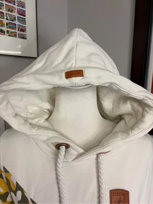 Wanakome Hoodie Camo White and green Women’s small Outdoor heavy pullover thumbnail 3