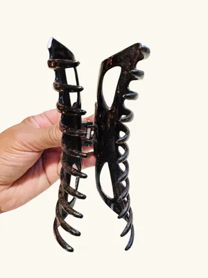 Oversized Tortoise Brown Acrylic Hair Claw Clip Large French Jaw Hair Accessory thumbnail 6