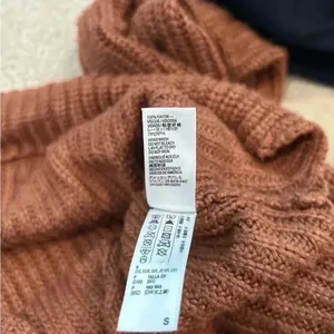 American apparel warm orange brown sweater in size small thumbnail 6