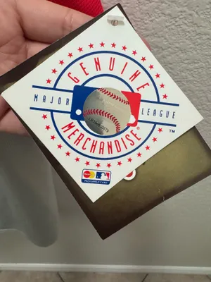 Stitches Anaheim Angels MLB Baseball Jersey Large Gray Red Official thumbnail 5