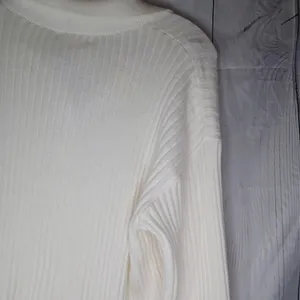 Sincerely Jules Off White Ribbed Knit Boho Cozy Chic Button Front Cardigan NWT thumbnail 12