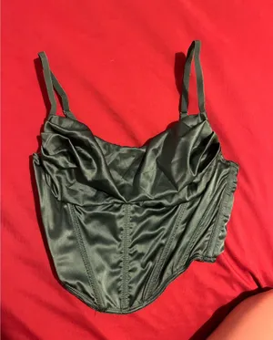 Urban Outfitters Satin Top Crop thumbnail 1