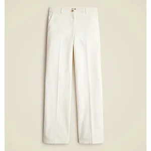 J.Crew Full Length Wide Leg Trouser Cotton Linen Blend Ivory Relaxed US 6 NWT thumbnail 4