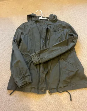 Green Army Jacket Size M thumbnail 1