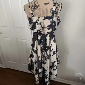 Bardot Elegant Midi Dress Size 12 | Ruffle Front Wedding Guest Cocktail Dress thumbnail 6