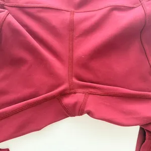 Lululemon In Movement Tight 25" *Everlux Deep Rouge Size 4 High Rise Gym Run thumbnail 5