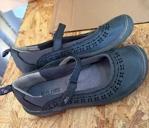 JBU Teal Perforated Mary Jane Flats thumbnail 1