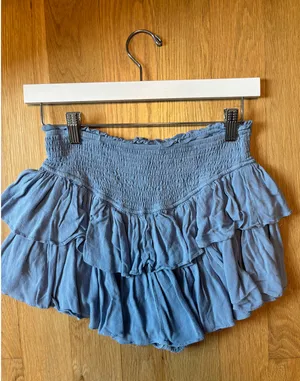 Rock N Rags Flowy Skirt Blue thumbnail 2