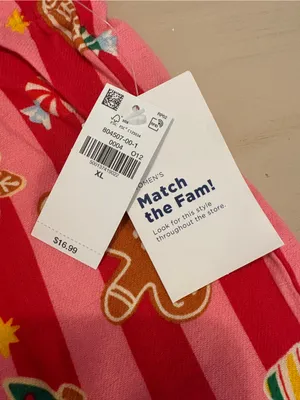 Old Navy Pink & Red Holiday Stripe Women's Pajama Shorts thumbnail 2