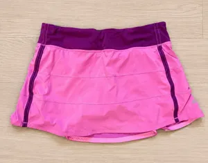 Lululemon Women's Pace Rival Tennis Skirt Athletic Pink Plum 10 Tall thumbnail 1