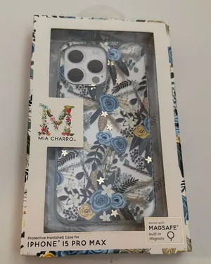 Floral nwt iPhone 15 Pro Max Case with MagSafe - Blue and Yellow thumbnail 1