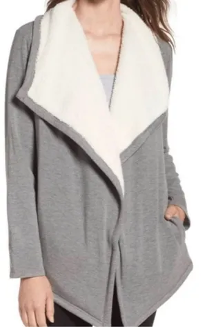 Ugg Faux Shearling Shawl Cardigan Size Small thumbnail 1
