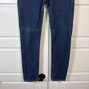 Miss Me Skinny Jeans Womens 27 Dark Wash Embellished Rhinestone Cross Pockets thumbnail 4