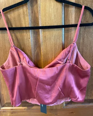 Lulus Pink Satin Top thumbnail 3