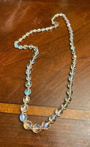Very chunky jewelry silver tone fashion jewlery necklace thumbnail 1