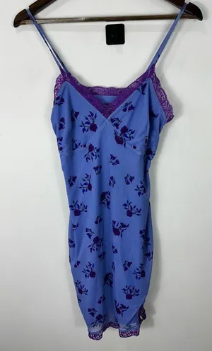 Wild Fable Babydoll Slip Dress Women S Purple Floral Lace‎ Trim Fairy Grunge Y2K thumbnail 1