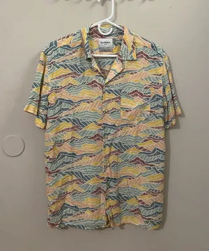 Goodfellow & Co Men's Short-Sleeve Patterned Button-Up Shirt thumbnail 1