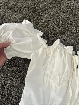 SHEIN White Dress Size Medium 0321 thumbnail 3
