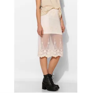 Urban Outfitters White lace sheer skirt thumbnail 2