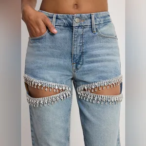 GOOD AMERICAN Good Icon Straight Diamond Jeans Size 4/27 NWOT thumbnail 11