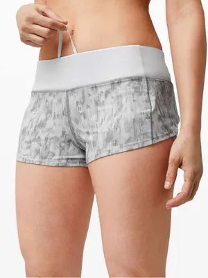 Lululemon Speed Up Light Gray Athletic Active Woman’s Shorts Size 6 thumbnail 2