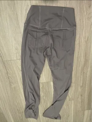 Women's High-Waist Flare Active Pants in Gray thumbnail 2
