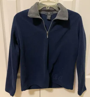 Fleece quarter zip Blue thumbnail 1