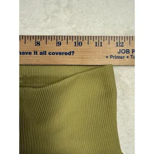 Good American S M 1/2 Chartreuse animal print leggings pull on‎ yellow green thumbnail 8