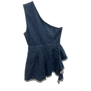 Anna Grace Denim Romper thumbnail 2