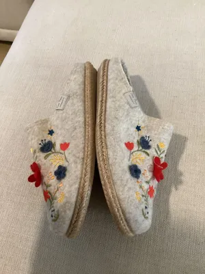 TONI PONS DELI-EF FELT SLIPPERS FOR WOMEN WITH FLOWERS, size EU37/US7, NWOT thumbnail 6
