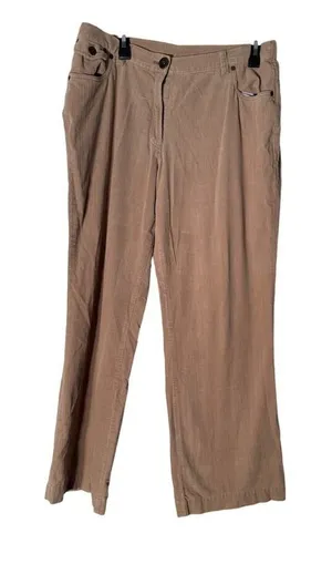 Sag‎ Harbor Tan Corduroy Women's Size 14 Pants thumbnail 1
