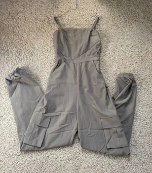 Willow + Root Olive Jumpsuit thumbnail 1