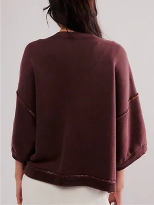 Free People Matilda Cardigan Chocolate size XL thumbnail 2