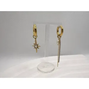 316L Stainless Steel‎ Freshwater Pearl StarDrop Earrings thumbnail 6